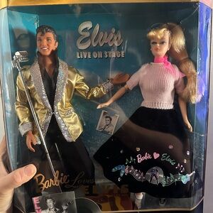 Vintage 1996 new nib doll Mattel Barbie Loves Elvis Gift Set Collectors